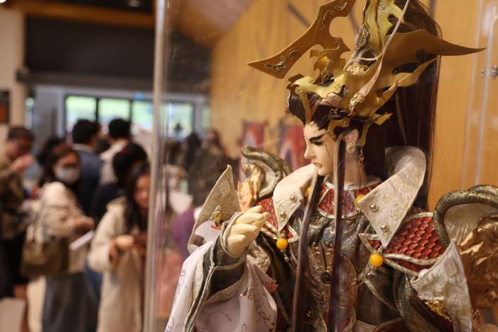 今日 2024金光奇幻舞台劇 史豔文 儒俠再現 下午於雲林表演廳大廳所舉行金光群星匯 吸引眾多戲迷到場參與